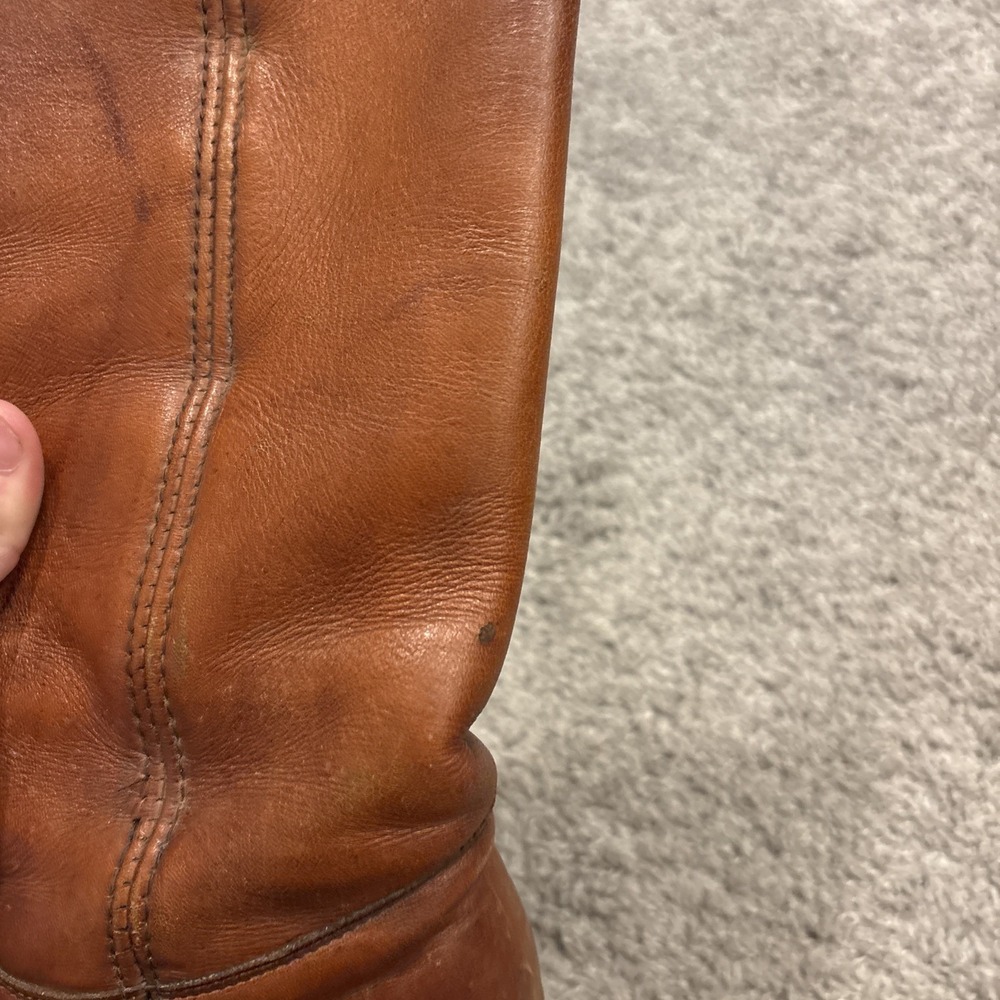 Vintage 70s FRYE Black Label Campus Boots 8760 Made in USA Leather Women's 6.5 B - Picture 13 of 16